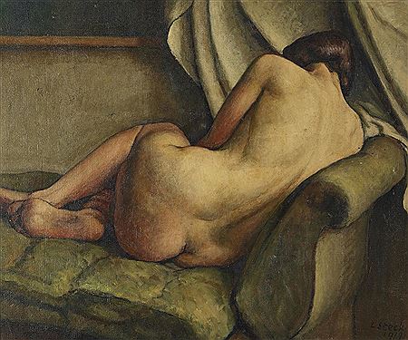 Lying back nude