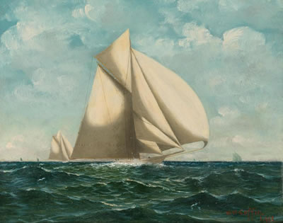 COLUMBIA vs. SHAMROCK: America's Cup, 1899, 1900
