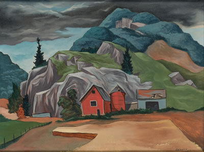 Landscape with Barn, Bolton, Vermont, 1953