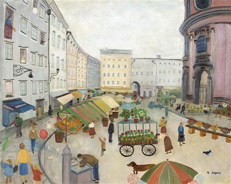 Green market at Universitätsplatz