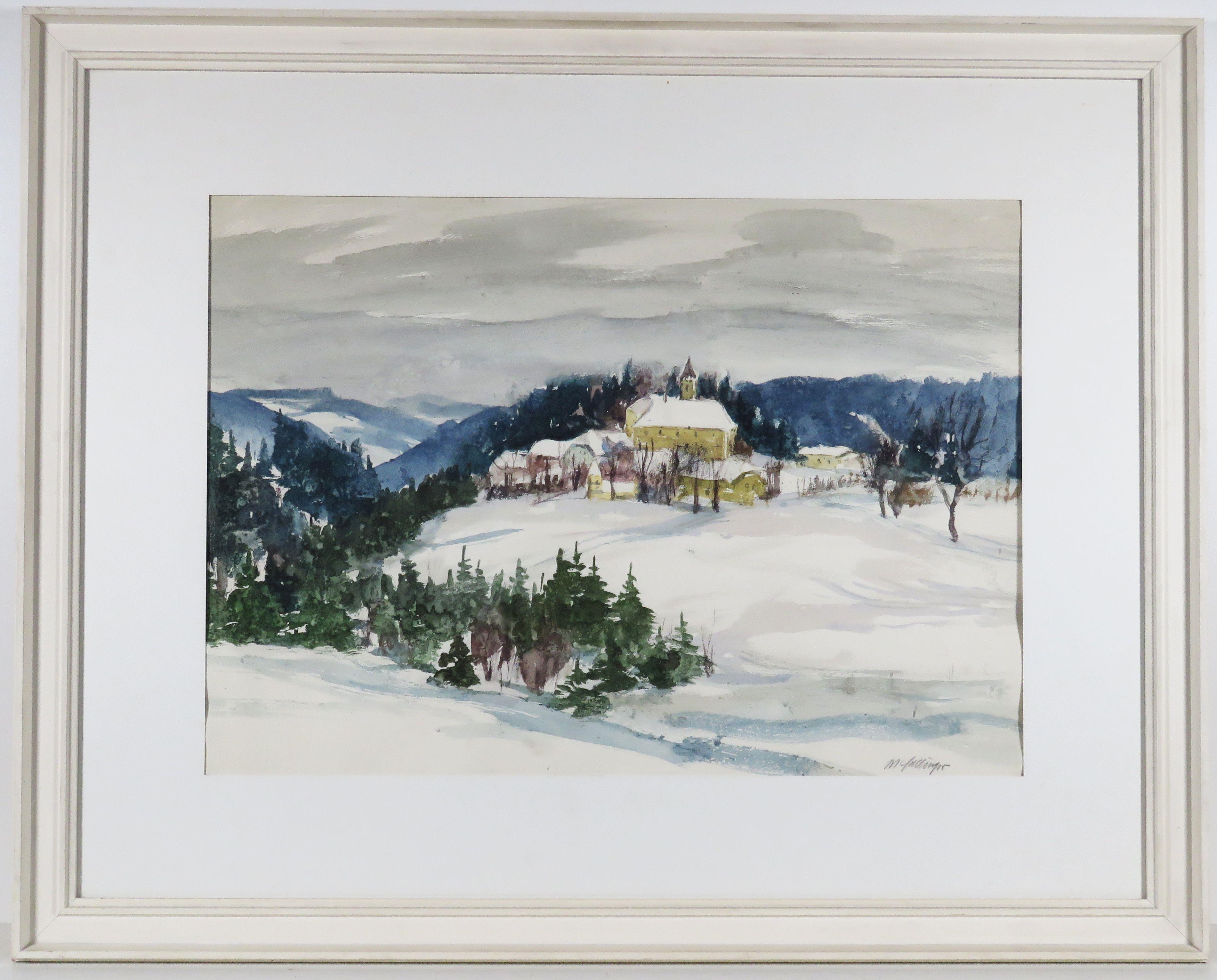 Schloss Eschelberg im Mühlviertel by Matthaus Fellinger - Auction record, sale price, and art valuation. Compare with similar artists and explore comparable artworks.