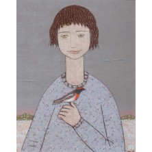 Niña con pajarito
