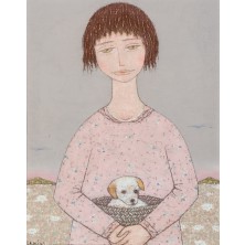 NIña con perrito