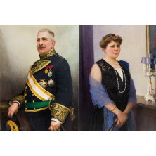 "Militar y dama"