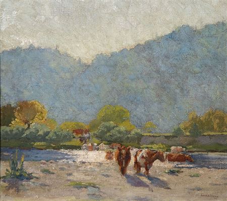 Cattle in River, Silverstream