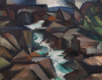 Mountain Stream by John Weeks - Auction record, sale price, and art valuation. Compare with similar artists and explore comparable artworks.