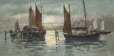 Moonrise Halfmoon Bay Stewart Island by George William Carrington - Auction record, sale price, and art valuation. Compare with similar artists and explore comparable artworks.