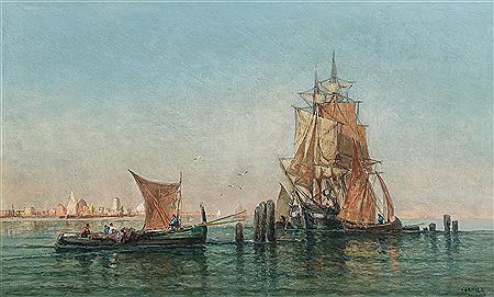 Venice, Trading Vessels in the Lagoon
