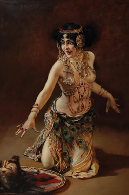 Lili Marberg (Grimma 1876-1962 Vienna) as Salome, c. 1905
