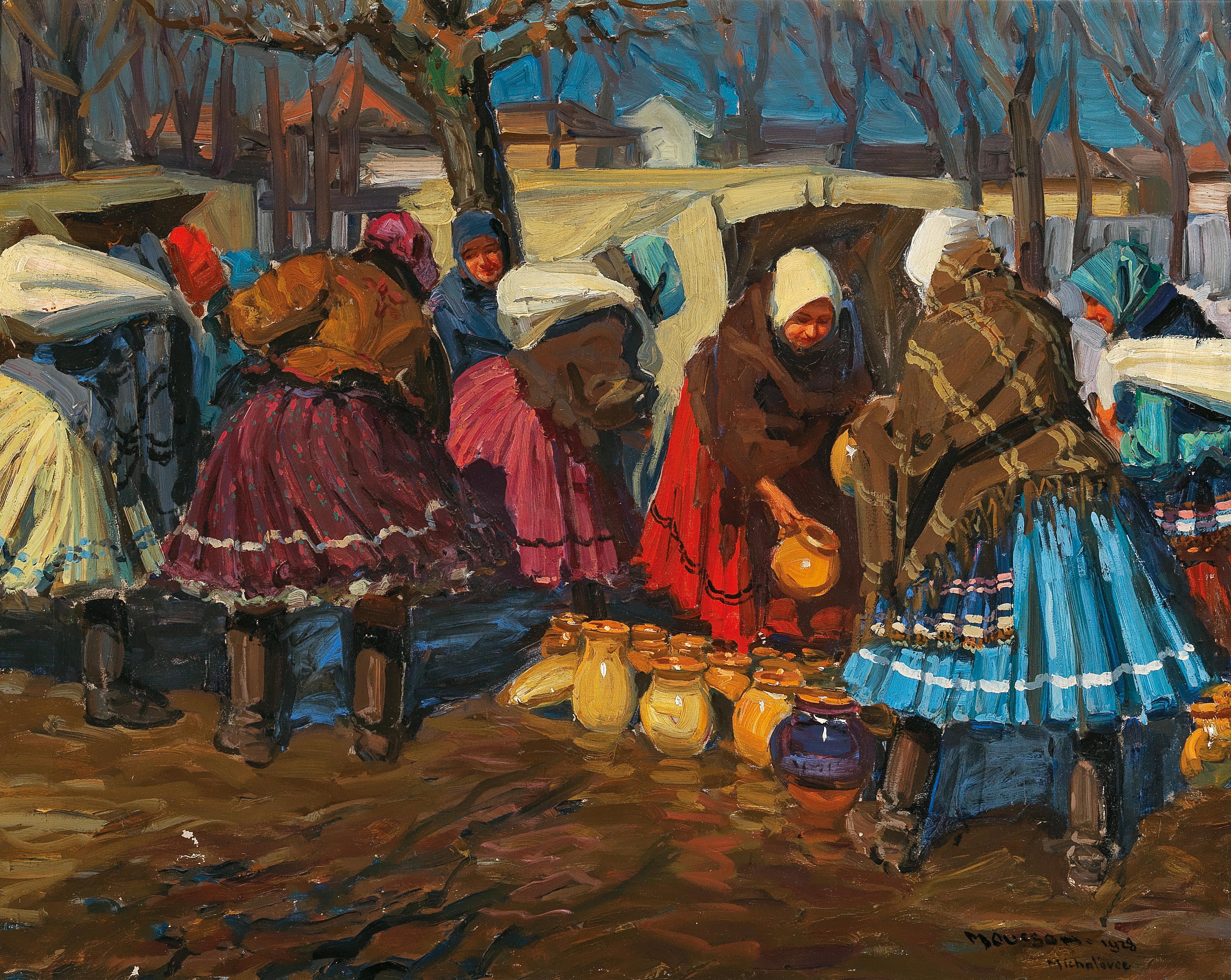 A Pottery Market in Mihalovce