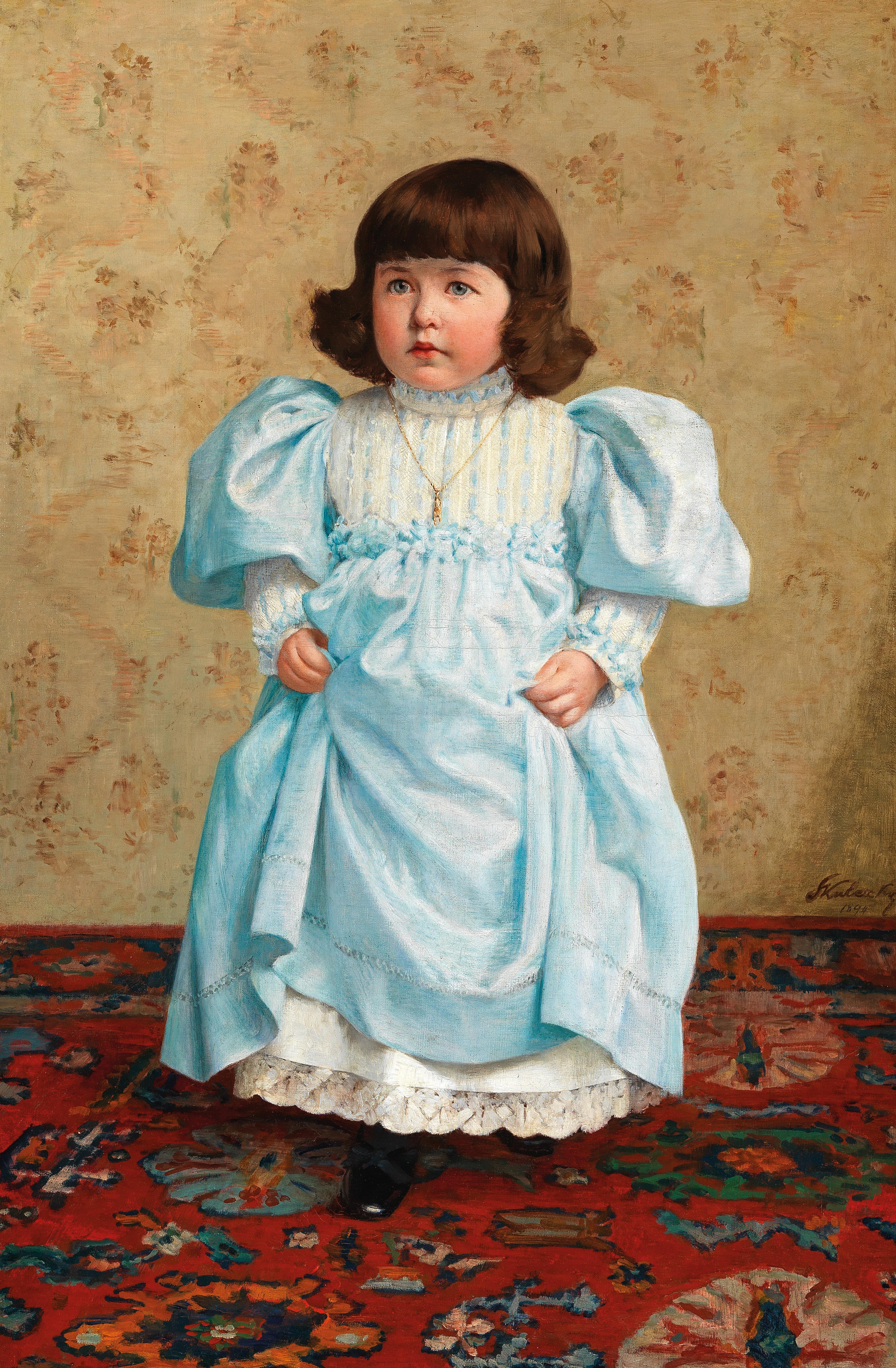 Girl in a Blue Frock