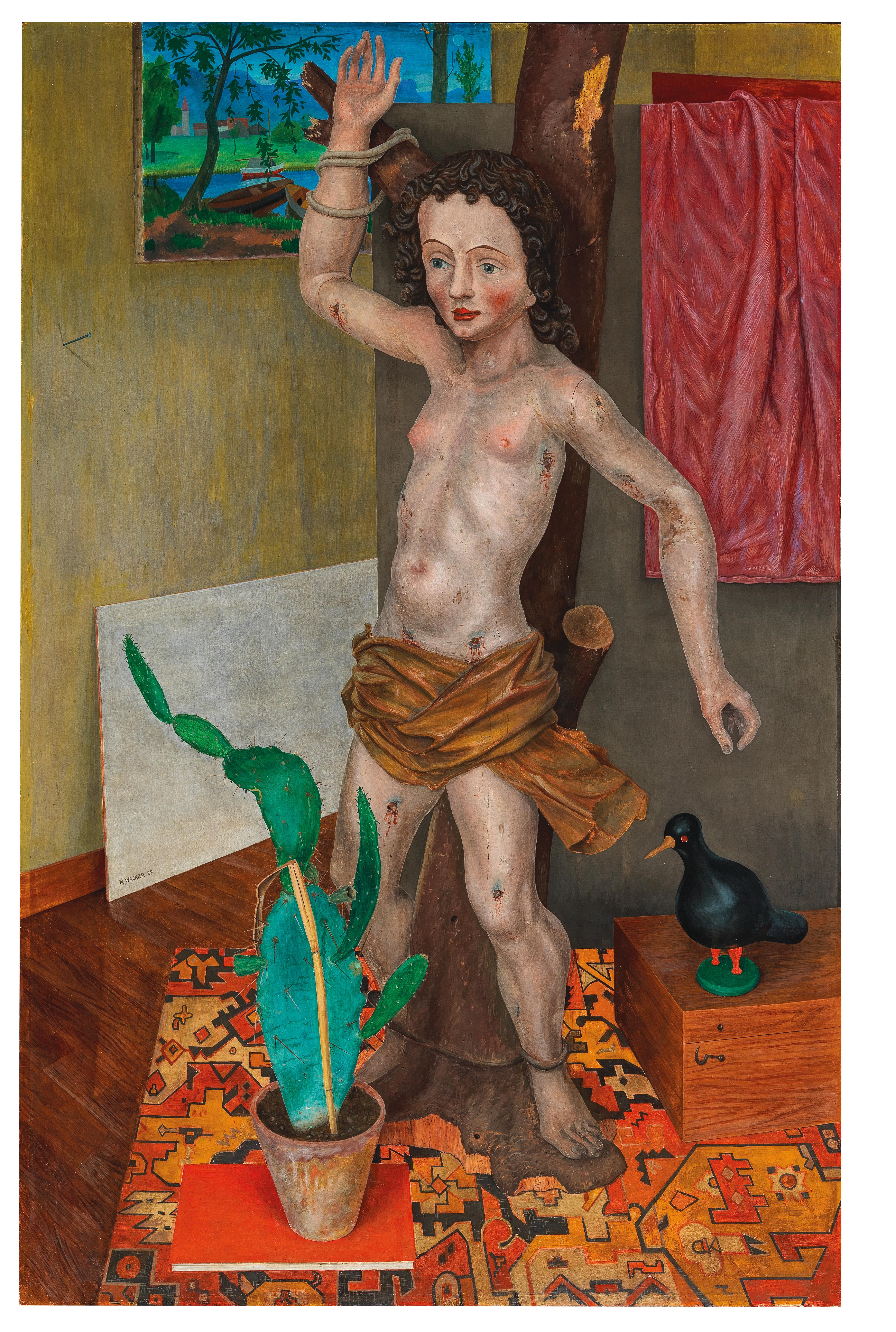 “Stilleben mit St. Sebastian” by Rudolf Wacker - Auction record, sale price, and art valuation. Compare with similar artists and explore comparable artworks.