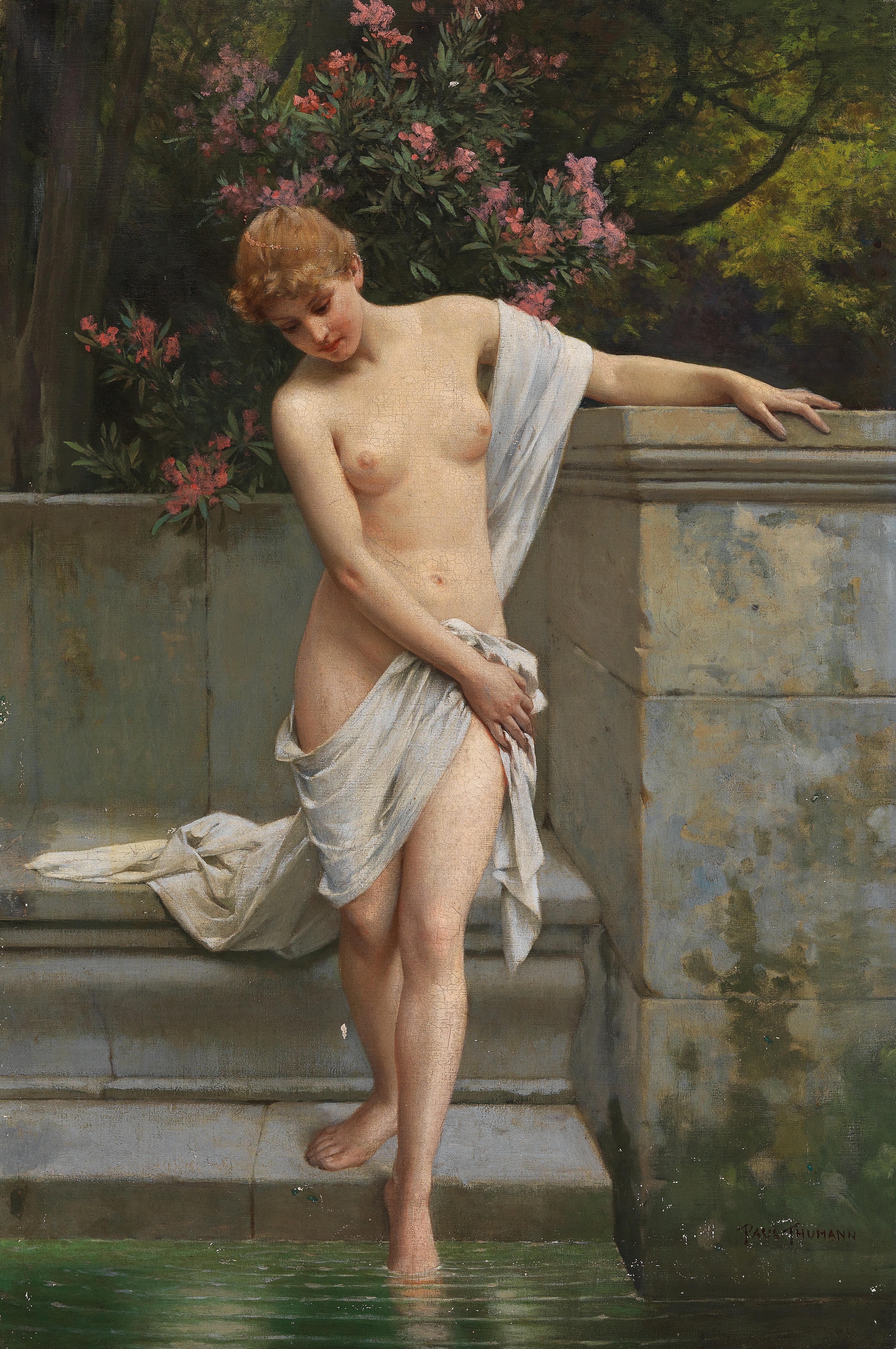 A Woman Bathing by Friedrich Paul Thumann - Auction record, sale price, and art valuation. Compare with similar artists and explore comparable artworks.