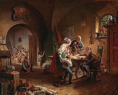 The Village School by Eduard Ritter - Auction record, sale price, and art valuation. Compare with similar artists and explore comparable artworks.