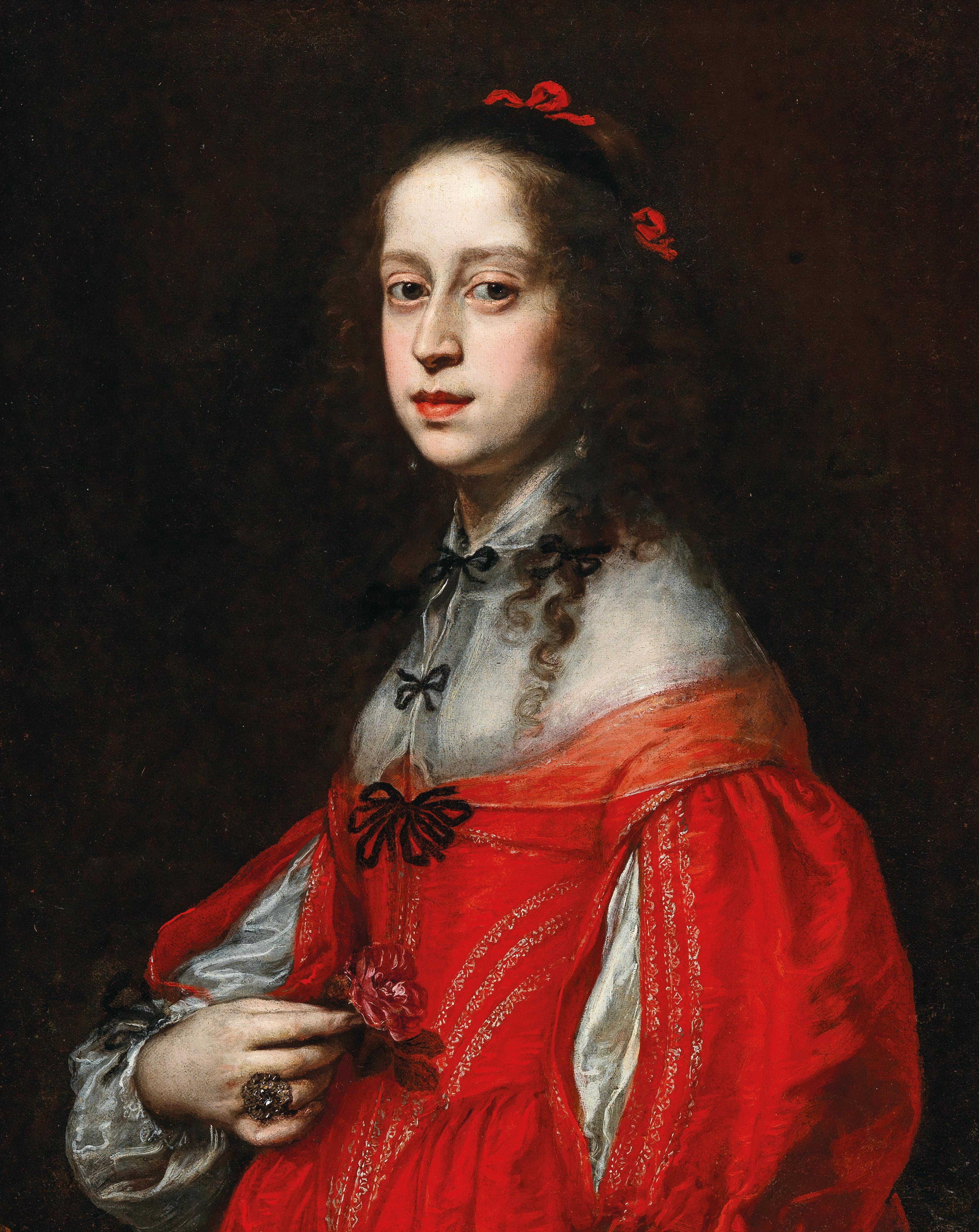 Portrait of Maria Leopoldine von Habsburg-Tirol, Holy Roman Empress (1632–1649)
