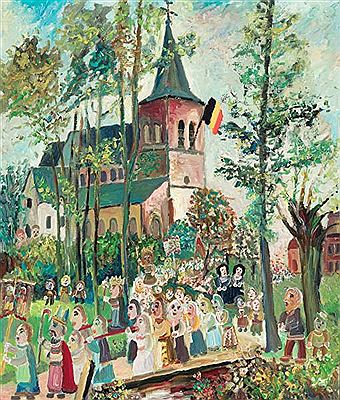 Sample artwork by Ernest Van Den Driessche (1894 - 1985), known for painting - View similar artists and auction records