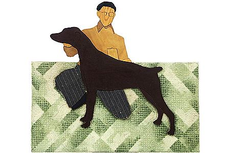 "Man with dog"