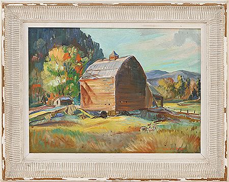 Farm in autumn