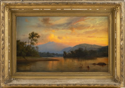 Sunset In The Mountains