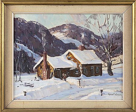 A house in winter