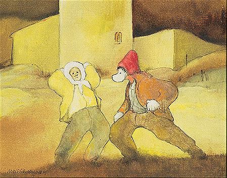 "Asturian Carnival" by Manes Fernandez Moliner - Auction record, sale price, and art valuation. Compare with similar artists and explore comparable artworks.