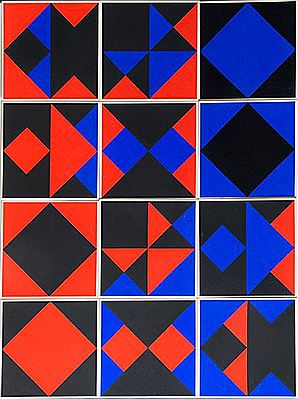 "Red, blue, black by Manuel Quejido - Auction record, sale price, and art valuation. Compare with similar artists and explore comparable artworks.