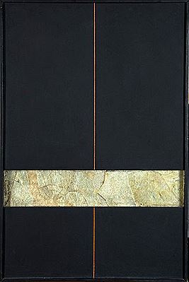 "Black with mirrors".