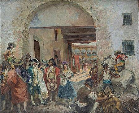 "The Quadrille Courtyard in the Plaza de Piedra de Ronda"