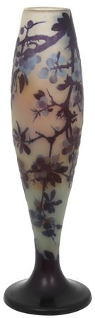 Cameo Glass Berry Vase