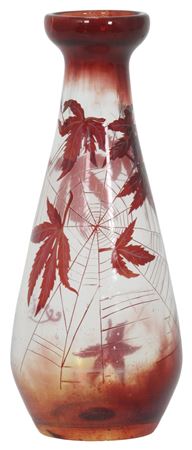 Glass Spiderweb Vase