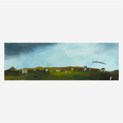 A Quiet Afternoon and Landscape with Hitching Post (Between the Wolf and the Dog) with Six Preparatory Sketches (8) by Robert Rasely - Auction record, sale price, and art valuation. Compare with similar artists and explore comparable artworks.