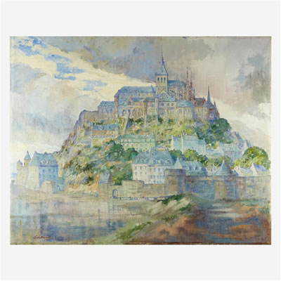 Drama in Gray, Mont Saint Michel by Edith Lucille (Allen Roberts) Howard - Auction record, sale price, and art valuation. Compare with similar artists and explore comparable artworks.