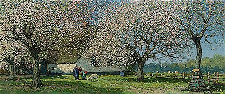 Flowering Orchard by Cornelis Kuypers - Auction record, sale price, and art valuation. Compare with similar artists and explore comparable artworks.