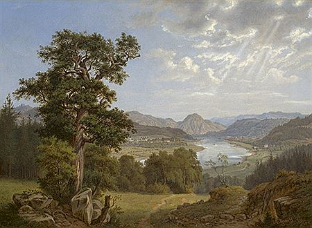 Das Elbtal bei Aussig