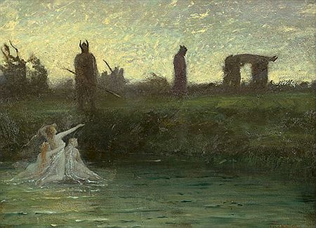 "Der Rheintöchter Klage" by Hermann Hendrich - Auction record, sale price, and art valuation. Compare with similar artists and explore comparable artworks.
