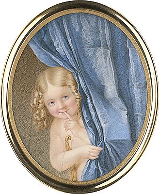 Bildnis eines blondgelockten Kindes mit Bogen, hinter Vorhang (gesprungen) by Franz Thiel - Auction record, sale price, and art valuation. Compare with similar artists and explore comparable artworks.