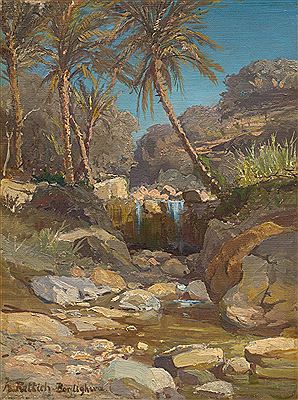Wasserfall im Valle di Sossa bei Bordighera by Karl Lorenz Rettich - Auction record, sale price, and art valuation. Compare with similar artists and explore comparable artworks.