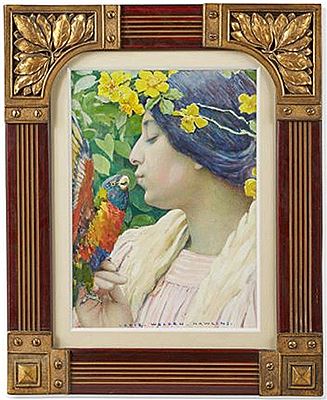 Femme au perroquets