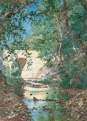 Pont romain et rivière près de la Sainte Baume
