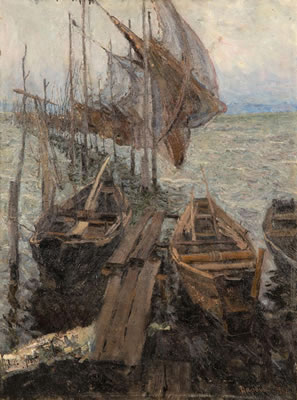 Rainy Day, 1961 by Genardy Alexandrovitch Daryin - Auction record, sale price, and art valuation. Compare with similar artists and explore comparable artworks.