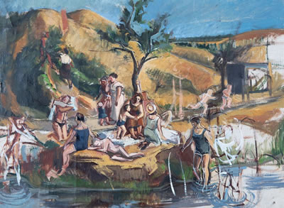 Etude for the Painting "Before the Storm", 1934 by Rachel Kogan - Auction record, sale price, and art valuation. Compare with similar artists and explore comparable artworks.
