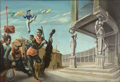 Musicos en un Anfiteatro, 1940