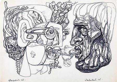 Two Kissing Heads, 1965