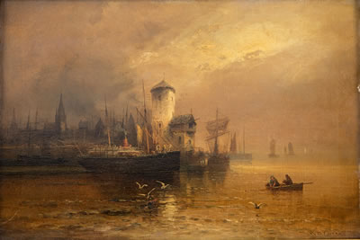 In Cherbourg Harbor