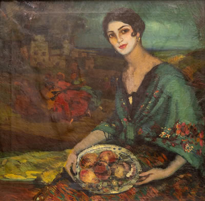 Mujer de Azul
