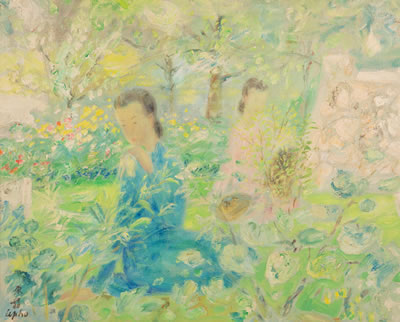 Figures dans le jardin (Composition)