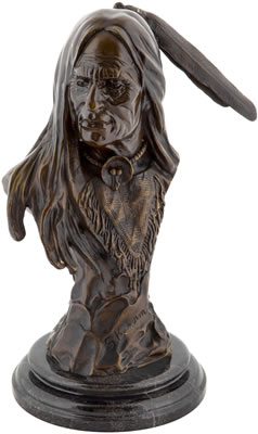 Bust of a Native American