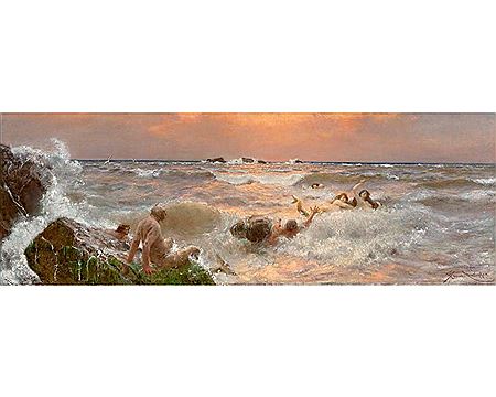 Tritons and Naiads in the Surf