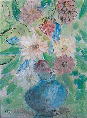 Bouquet of flowers in a vase by Madeleine Rouart - Auction record, sale price, and art valuation. Compare with similar artists and explore comparable artworks.