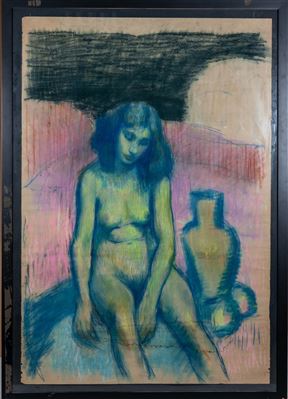 Young lady with vase